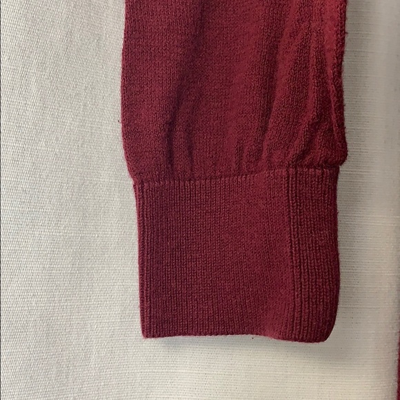 🍁 Basic Maroon Cardigan - Picture 4 of 5